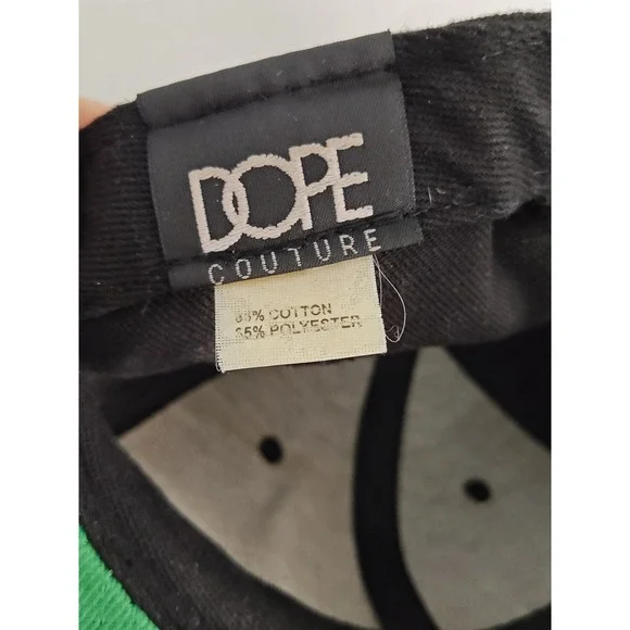 Dope Cartoon Middle Finger Black Cotton Snapback Hat Adult Adjustable RARE - Picture 7 of 8